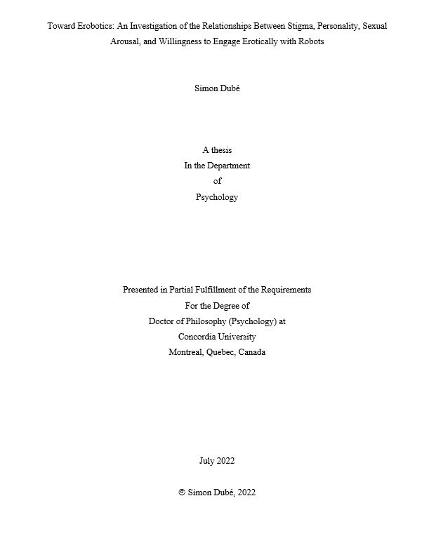 SciDub11's tweet photo. Initial Thesis Submission = DONE!
Next stop, the defense.
#Erobotics
#BringSexualitytothe21stCentury https://t.co/6QR89bB9m4