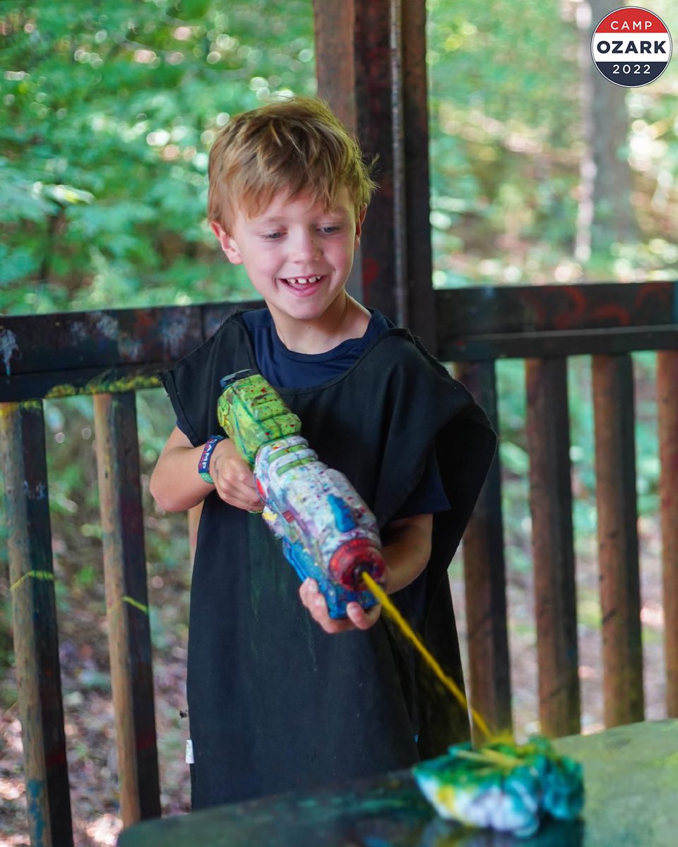 CampOzarkLive's tweet photo. What better way to let your creativity flow than Water Gun Picasso!?! 🎨
•
#CampOzarkBound https://t.co/Hj0BzBwdeT