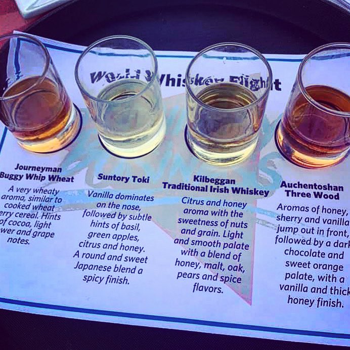 Whiskey flights on this #WhiskeyWednesday! 🥃