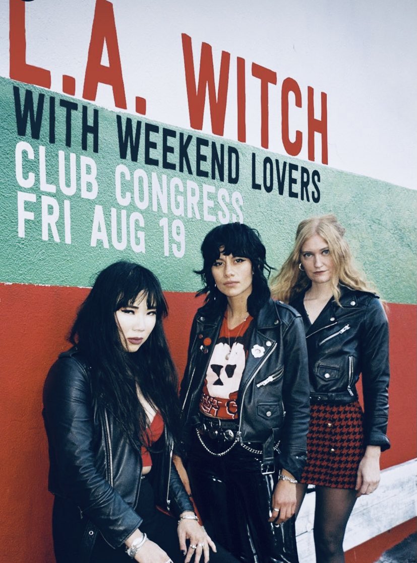 Next show!! 8/19!! <a href="/clubcongress/">Club Congress</a> <a href="/LA_WITCH/">L.A. WITCH</a>