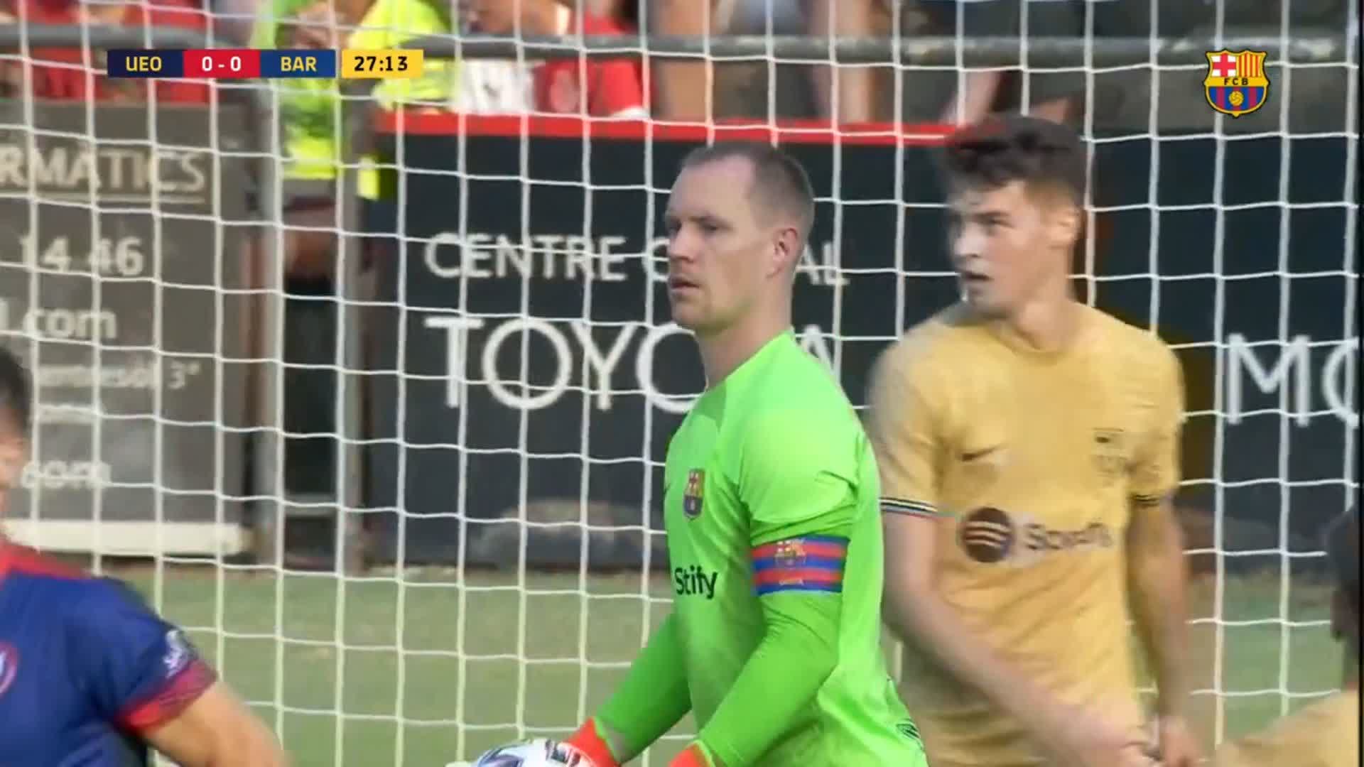 💥 GOAL BARÇA! 0-1! @mterstegen1 assists @Auba to open the scoring!”
