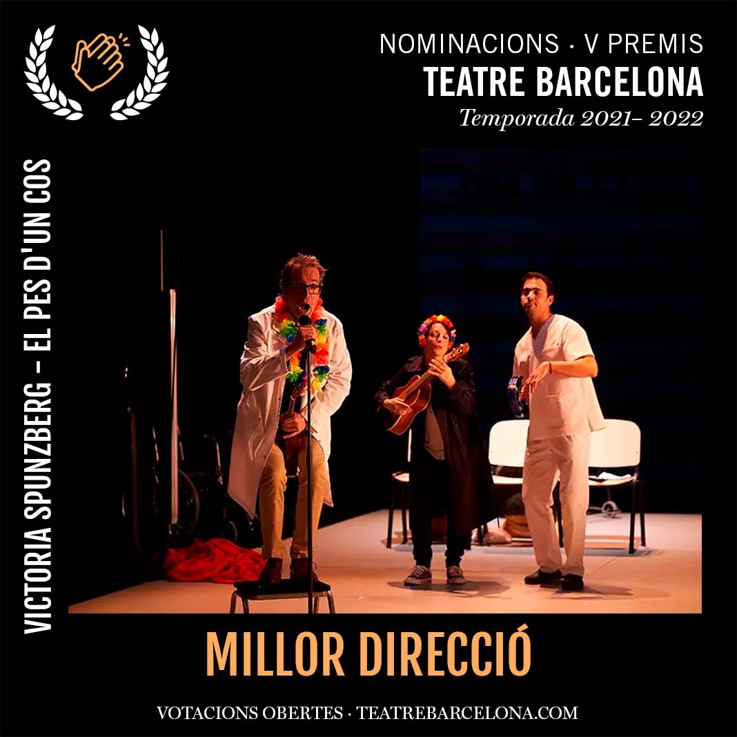 laiamarullq's tweet photo. Molt contenta de descobrir que hem estat nominades la @szpunberg a la direcció i jo millor interpretació als #premis @BarcelonaTeatre per #elPesdUnCos Votacions obertes a tothom❤ https://t.co/M9GJIAKken