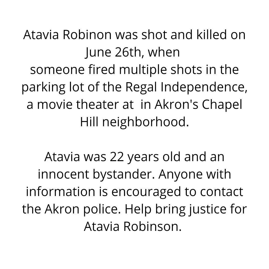 We cannot afford to stay silent. #JusticeforAtavia

If you have any information, please contact the police. 

When one of us is suffering, we all suffer!

#projectLIFT 🗣 #inspiringaspirations