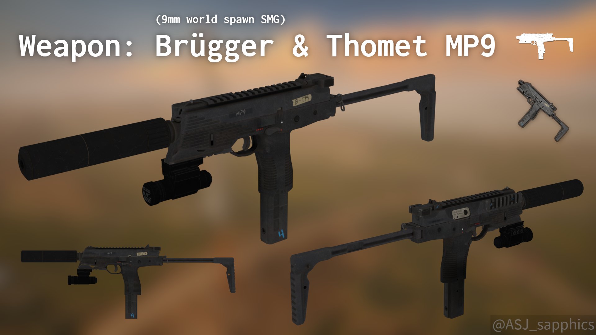 sapphics BLM on Twitter "[3/10] WEAPON BRÜGGER & THOMET MP9 As