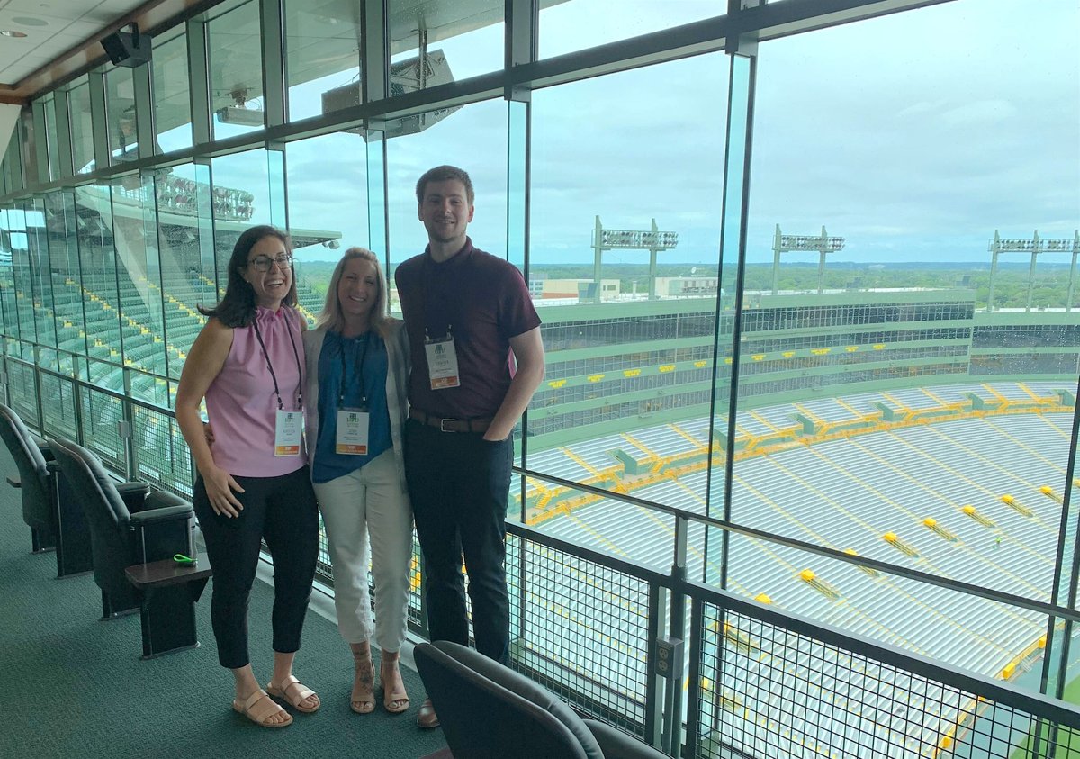 Impact_amc's tweet photo. Go Pack Go! A few members of the Impact team are in Green Bay, WI this week for the @WSAEtweets Live @ Lambeau event.
Thank you #WSAE for another chance to learn and connect with amazing association executives!
#liveatlambeau #Impactamc https://t.co/EyRdy3P7r2