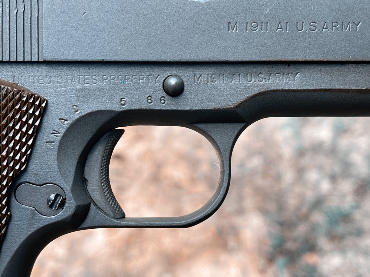 FirearmsHistory's tweet photo. @TheCMPorg has been helping promote good civilian marksmanship for over a century. I picked up this M1911 from the CMP last year. Built on a Remington Rand lower and an Ithaca slide, it's a genuine piece of WW2 history. Oh, and it shoots really well! #thecmp #M1911 https://t.co/pqHOTox8Ws