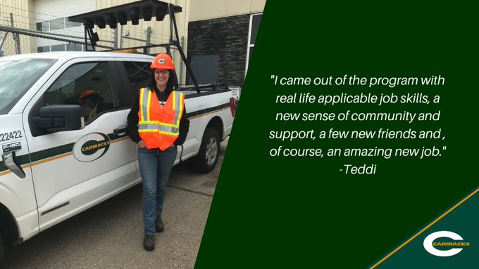 WomenInConst's tweet photo. RT @CarmacksLtd #Carmacks has proudly supported Women Building Futures Driver &amp; Operator Program since 2020. We're proud of everyone we have hired &amp; are excited to continue supporting their growth &amp; development.
@CMSLEdmonton
@cmslcalgary
@WBFinTrades
#womeninconstruction https://t.co/r44Y3q4WaC
