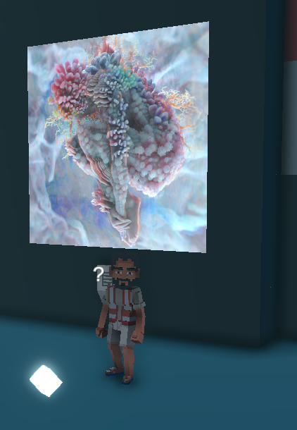 deewatcher888's tweet photo. @TheSandboxGame @MOCDA_ I just participated in the #TheSandbox weekly contest for a chance to win 200 mSAND! Here is my favorite piece from the ‘Impossible Worlds’ exhibition, check out my screenshot below!
👇 https://t.co/aMfhtPR5og