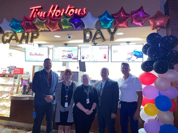 HomeSIGA's tweet photo. It was a great day today out at Dakota Dunes Casino. 
Our President and CEO Zane Hansen served coffee this morning at Tim Hortons to help send kids to camp! 

#Buildingback #timhortonscampday #community #fundraising https://t.co/woqHEJcS3r