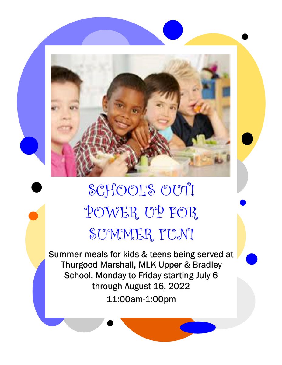 Please be reminded that APSD is offering summer meals for youth/teens at  TMES, DMLKUES and BES Monday through Friday from 11 a.m. until 1 p.m. 
<a href="/DrRaShawnAdams/">Dr. RaShawn M. Adams</a> @APDirCI_ERuiz