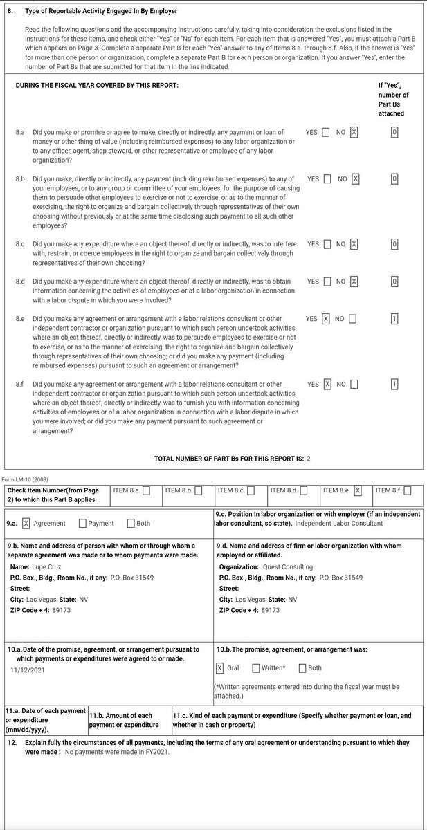 Union Busting Tracker (OLMS Tracker) tweet media