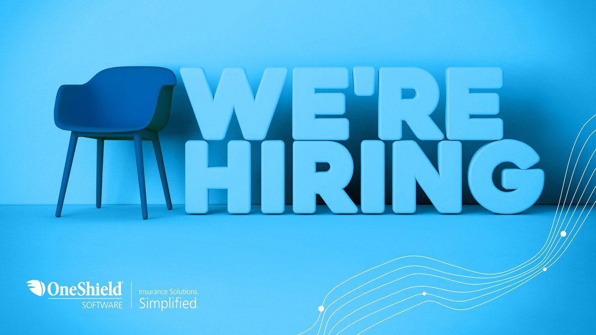 OneShield's tweet photo. We are looking to add a #SolutionsArchitect to our team! Are you a born leader with experience in #Commercial & #Specialty lines of business? If so, apply at the link below!
#OneShieldCareers #coresystems #insurance #software #joinourteam
https://t.co/jSyMa79YGy https://t.co/7a8GXahXTx