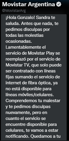 gonzaluzza's tweet photo. @MovistarArg Te venden algo que luego te dicen que NO ESTA MAS!!!
SON UN DESASTRE!!! NO se cambien a @MovistarArg y juro que voy a mover todos mis medios para hacer viral ésto... no voy a dejar que estafen así a la gente. #movistar #estafa #portabilidad #personalargentina #movistarargentina https://t.co/JPVqRafw7d