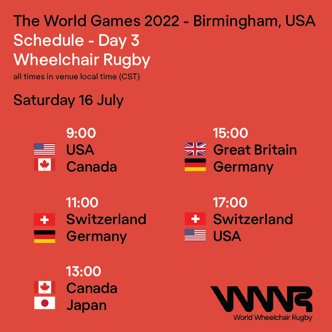 The stage is set, and we are less than 24 hours away from the first tipoff of low point wheelchair rugby at <a href="/twg2022/">The World Games 2022 Birmingham</a>. Who are you cheering on to take home the 🥇? Follow WWR for daily schedules, scores and recaps. #LowPointWheelchairRugby #TWG2022