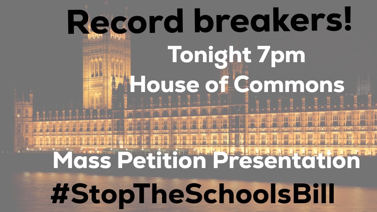 Over 500 constituencies had signatories on the Petition against the Children Not In School register in the #SchoolsBill. This is a record breaking number and we thank @JHowellUK for presenting these to the <a href="/HouseofCommons/">UK House of Commons</a> <a href="/StopSchoolsBill/">Stop The Schools Bill</a> #StopTheSchoolsBill #FairHearing4HomeEd