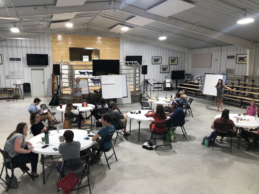 LandTrustTN's tweet photo. Our staff gathered in Lynnville, TN, last month for a day of team building and hiking. It was a beautiful setting to discuss how we can best live out our mission to conserve the unique character of Tennessee. And, of course, couldn't leave without getting a Lynnville Fried Pie! https://t.co/n2ZlVzoolm
