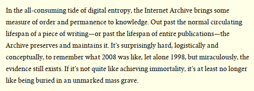 brickhousecoop's tweet image. Read @tomscocca on the @internetarchive, libraries, and the precarity of life as a writer in the 21st century

popula.com/2022/07/09/mir…