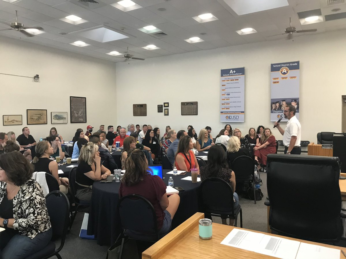 Excited to welcome over 60 new staff members to the Cave Creek One Team! <a href="/cort_monroe/">Cort Monroe Ed.D.</a> <a href="/CaveCreekUSD93/">Cave Creek USD</a> <a href="/nancydiab11/">Dr. Nancy Diab Scott</a> <a href="/Drpattyjensen/">Patty</a> <a href="/FHendricsen/">Frank Hendricsen</a>