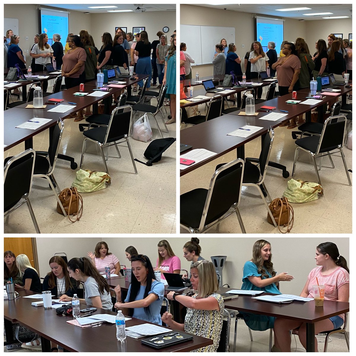 Round Two!!! More fabulous RCS Teachers engaged in Heggerty  and 95% Multisyllabic PD presented by @teachkjw. #backtoback&amp;facetoface #chopping #lifelonglearners