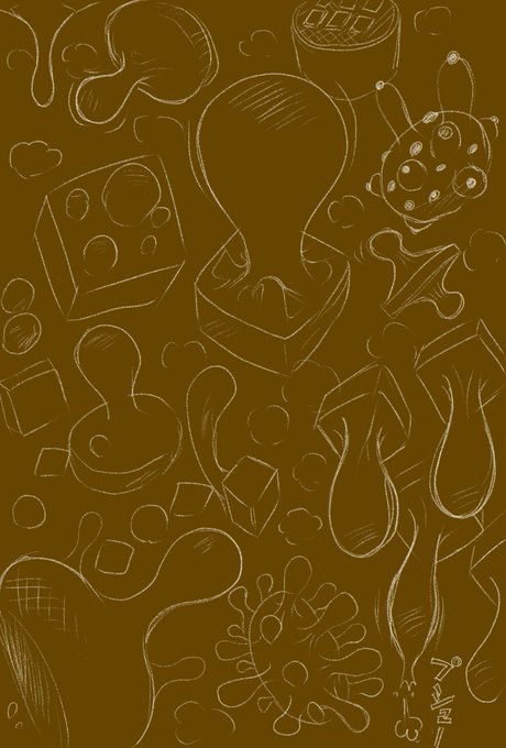 描きたいものがない時シリーズ
第3弾 焼き餅(プクッー)
#イラスト 