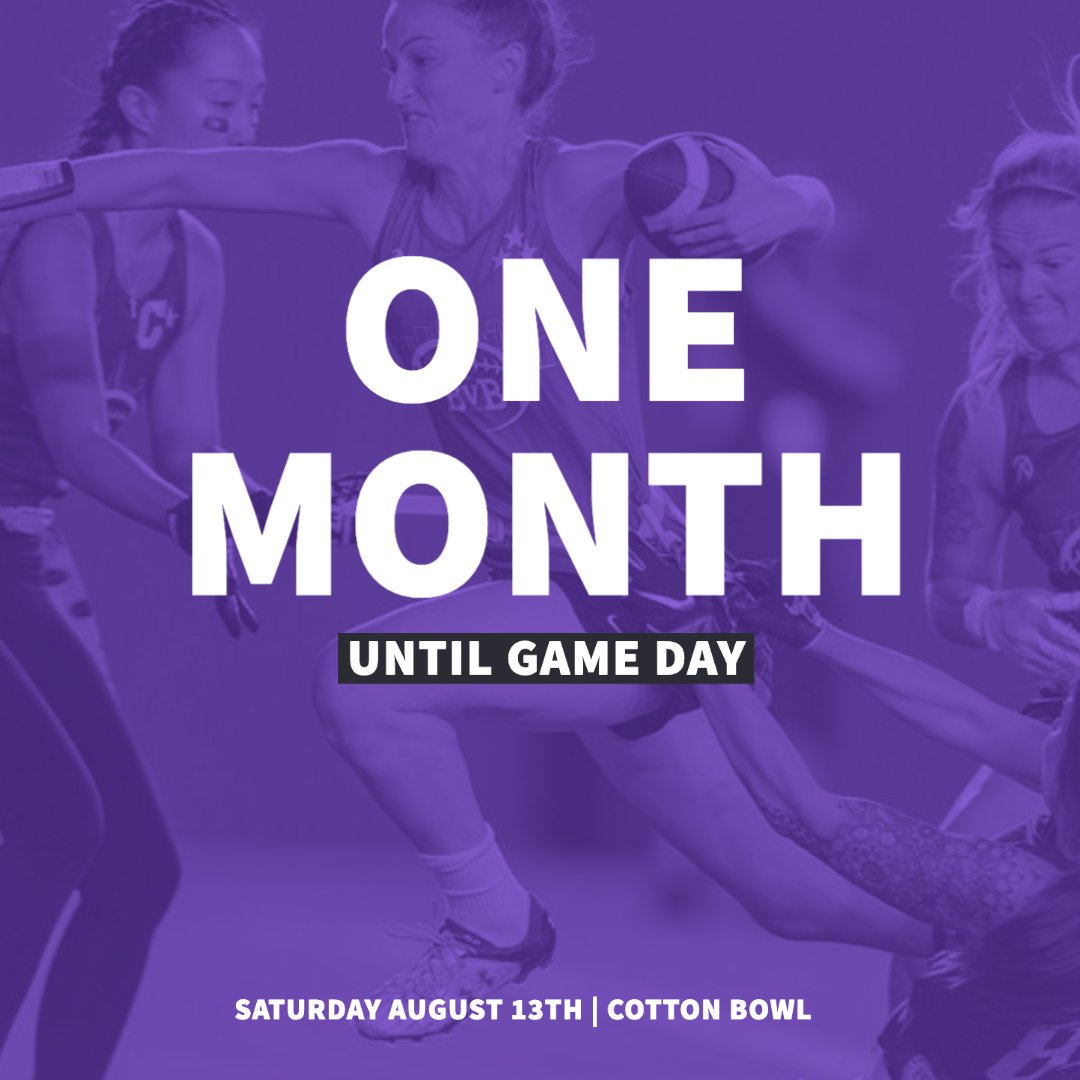DallasBVB's tweet photo. One month until #bvbdallas takes the field, August 13th! 

🎟 Any donation of $25 or higher gets you a ticket into the game! https://t.co/kceaRXDzGr

🧠 100% of the proceeds go toward BvB Dallas beneficiaries supporting Alzheimer's research and care in the DFW area and beyond. https://t.co/tWPAc6523N