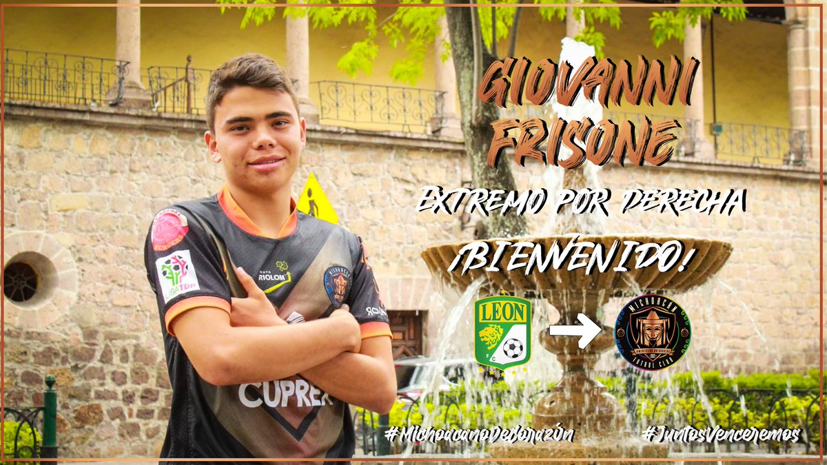 Desde Irapuato, de la sub16 del <a href="/clubleonfc/">Club León</a> llega un volante ofensivo de mucha calidad para reforzar nuestro equipo. 💪😎

¡Veloz, talentoso y muy hábil, estamos seguros de que nos dará muchas alegrías! ✨🏃

Bienvenido a tu casa Giovanni Frisone! 🖤🧡🤍

  #JuntosVenceremos