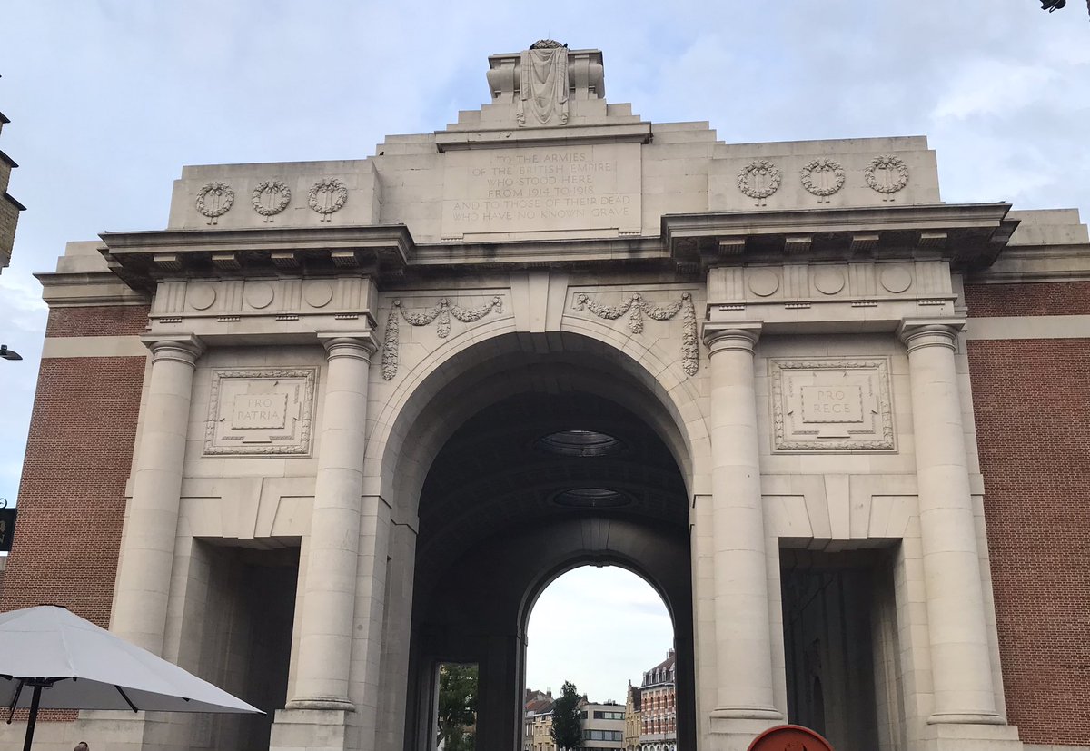DurhamJohnston's tweet photo. It's always a privilege to witness and take part in the Last Post ceremony at the Menin Gate in Ypres. Our students behaved impeccably; an absolute credit to themselves as well as the school. #DJBattlefields22 https://t.co/H1QqEemkOM