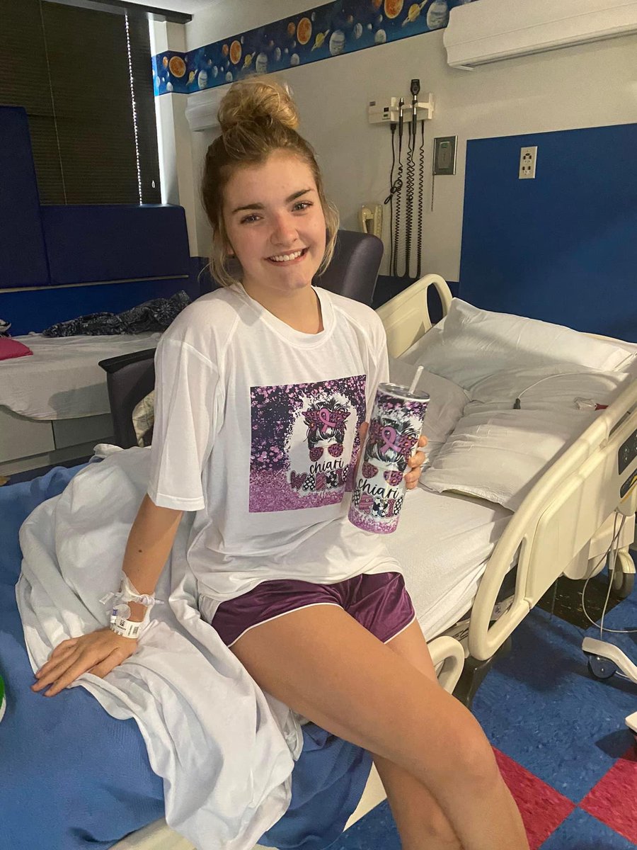 MsGSpEducator's tweet photo. This is my something to celebrate-my girl had her Chiari decompression (brain and spine surgery) &amp; got discharged yesterday/6 days later. 🙌💜🧠💪🫶🏻 #chiariawareness #zipperhead #RangersRecharge https://t.co/EL1c4vFBTG