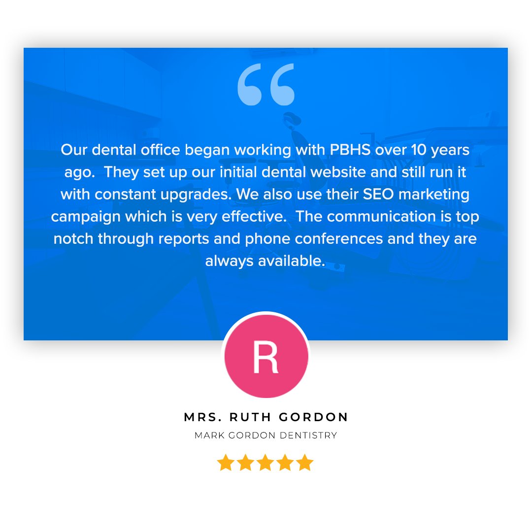 We're so thankful to have supportive clients. Thank you, Mrs. Ruth Gordon, for the kind words! 💙

To read more client reviews of our digital marketing services, visit our Google page: ow.ly/KsQp50E7Fm0