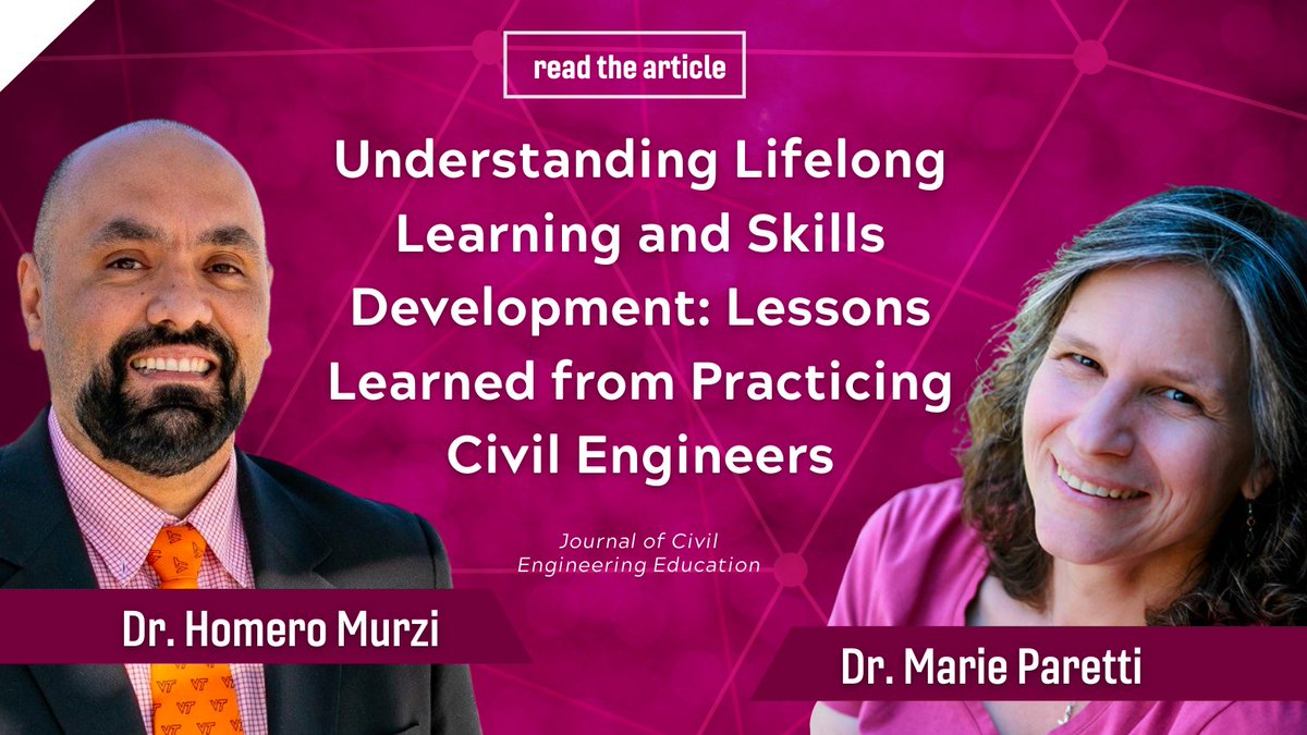 📄 Read the latest publication from <a href="/hmurzi/">Homero Murzi</a> &amp; @mparetti2 (with Kamryn Froehle; Logan Dickman &amp;  Adam R. Phillips)!

"To adapt to the advancement of the field, engineers must have the ability to be lifelong learners." 

ascelibrary.org/doi/full/10.10…