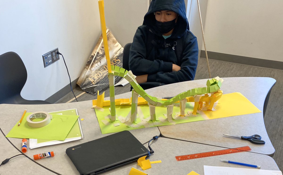 Matias and his classmates at Frederick High learned about potential and kinetic energy by building roller coaster ramps! #FCPSElevate @FCPSElevate