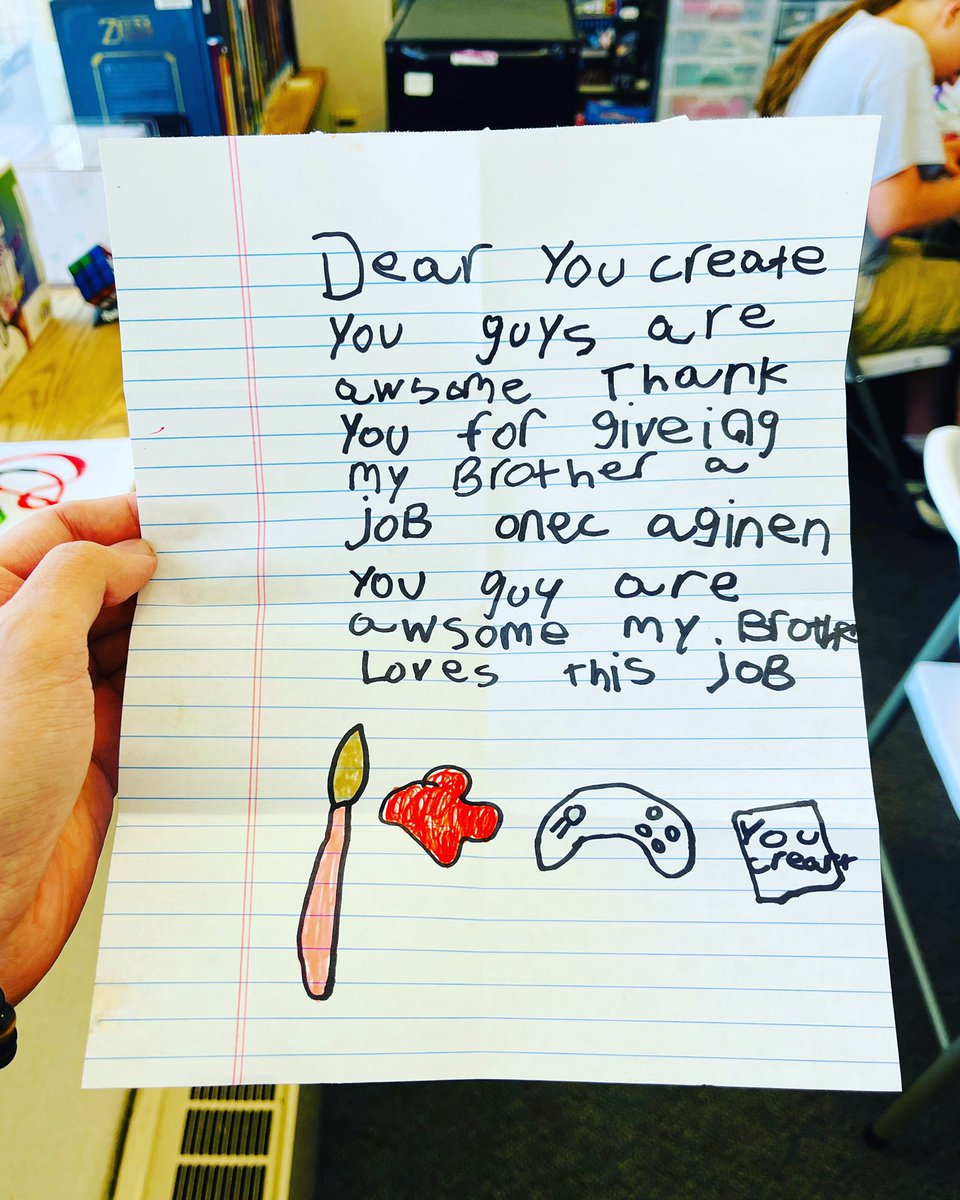 StratfordLib's tweet photo. File under: Adorable things found at the Library. The only thing we love more than seeing our awesome #teenvolunteers working away in our #uCreateSpace is when their younger siblings discover the Space through them! ๐๐ฎ https://t.co/l1rXpiHFSc