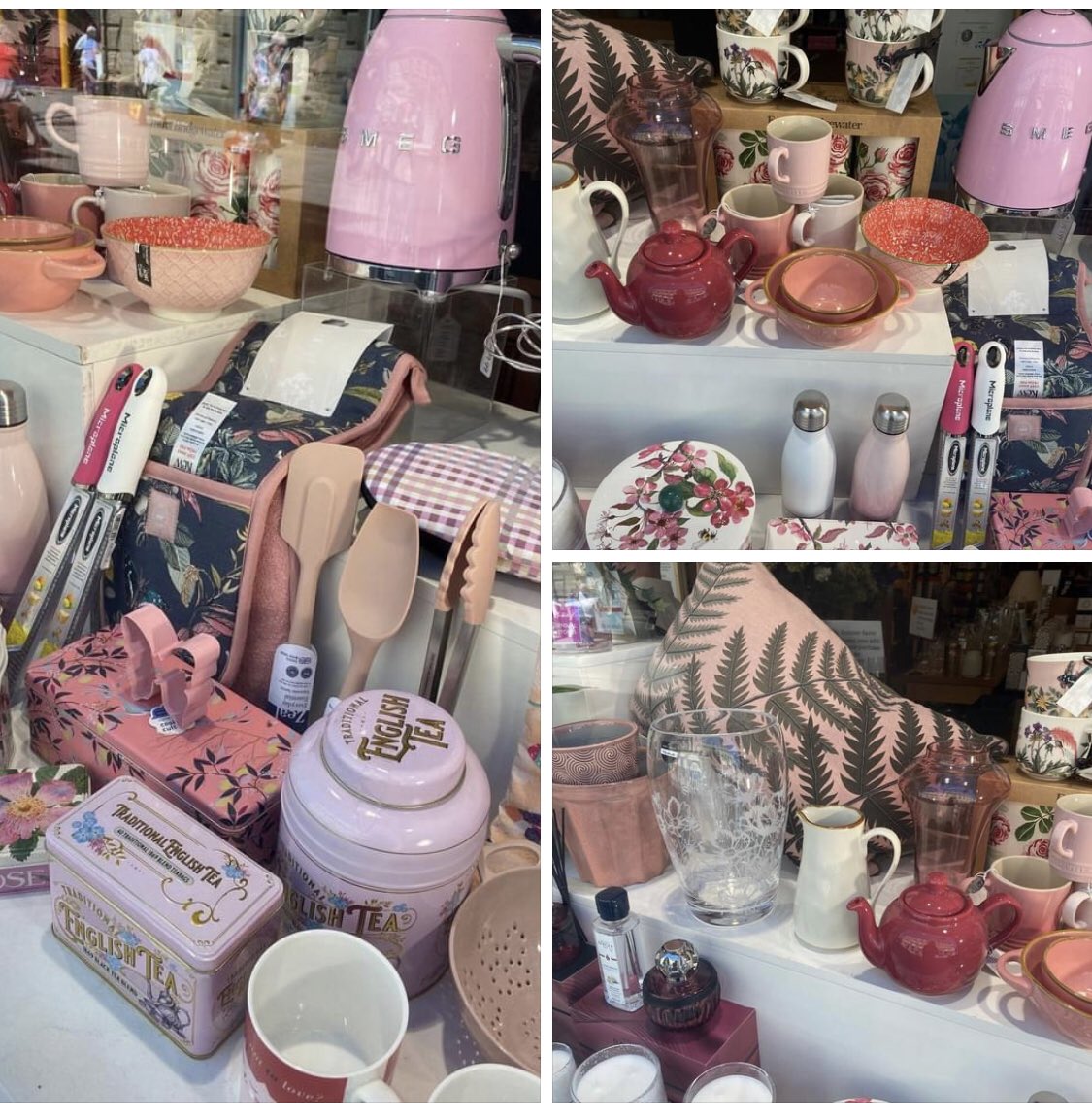 Here we have Bettie's pick! Like many girls, she loves anything and everything pink so we obliged. There's newness from Dartington with beautiful etched vases, Silicone Utensils from CKS, Cherry blossom print tins from Elite, gorgeous 'think pink' Smeg appliances and so much more