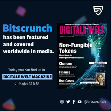 bitsCrunch_Es's tweet photo. @Bitscrunch se ha presentado y cubierto en todo el mundo en los medios.
Puede encontrarnos mencionados en el último número de @digitaleweltmag revista en las páginas 12 y 13 con entrevista a @VijayPravinM.
#NFT #NFTPolice #EcosystemGuardians https://t.co/5YBJ3jgkf8