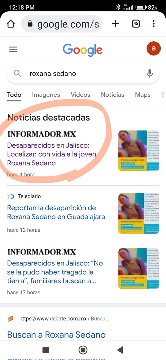 alesube's tweet photo. @informador entonces si encontraron a #roxanasedano o no? https://t.co/R4rIDTsskq