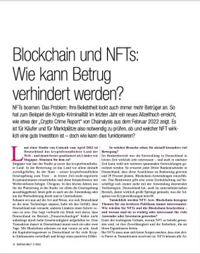 bitsCrunch_Es's tweet photo. @Bitscrunch se ha presentado y cubierto en todo el mundo en los medios.
Puede encontrarnos mencionados en el último número de @digitaleweltmag revista en las páginas 12 y 13 con entrevista a @VijayPravinM.
#NFT #NFTPolice #EcosystemGuardians https://t.co/5YBJ3jgkf8