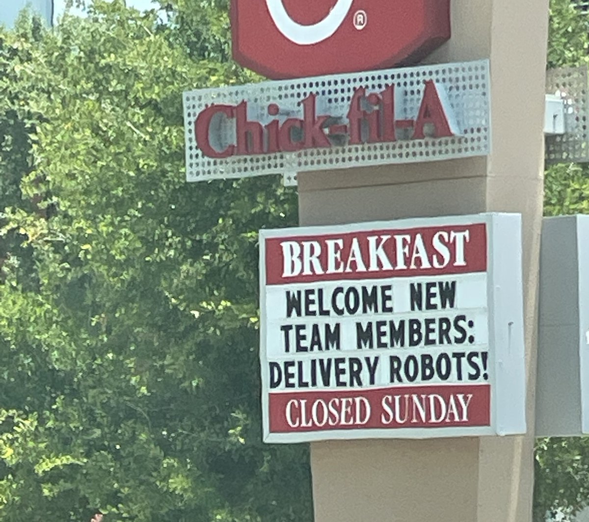 Welcome New <a href="/ChickfilA/">Chick-fil-A, Inc.</a> Team Members: Delivery Robots