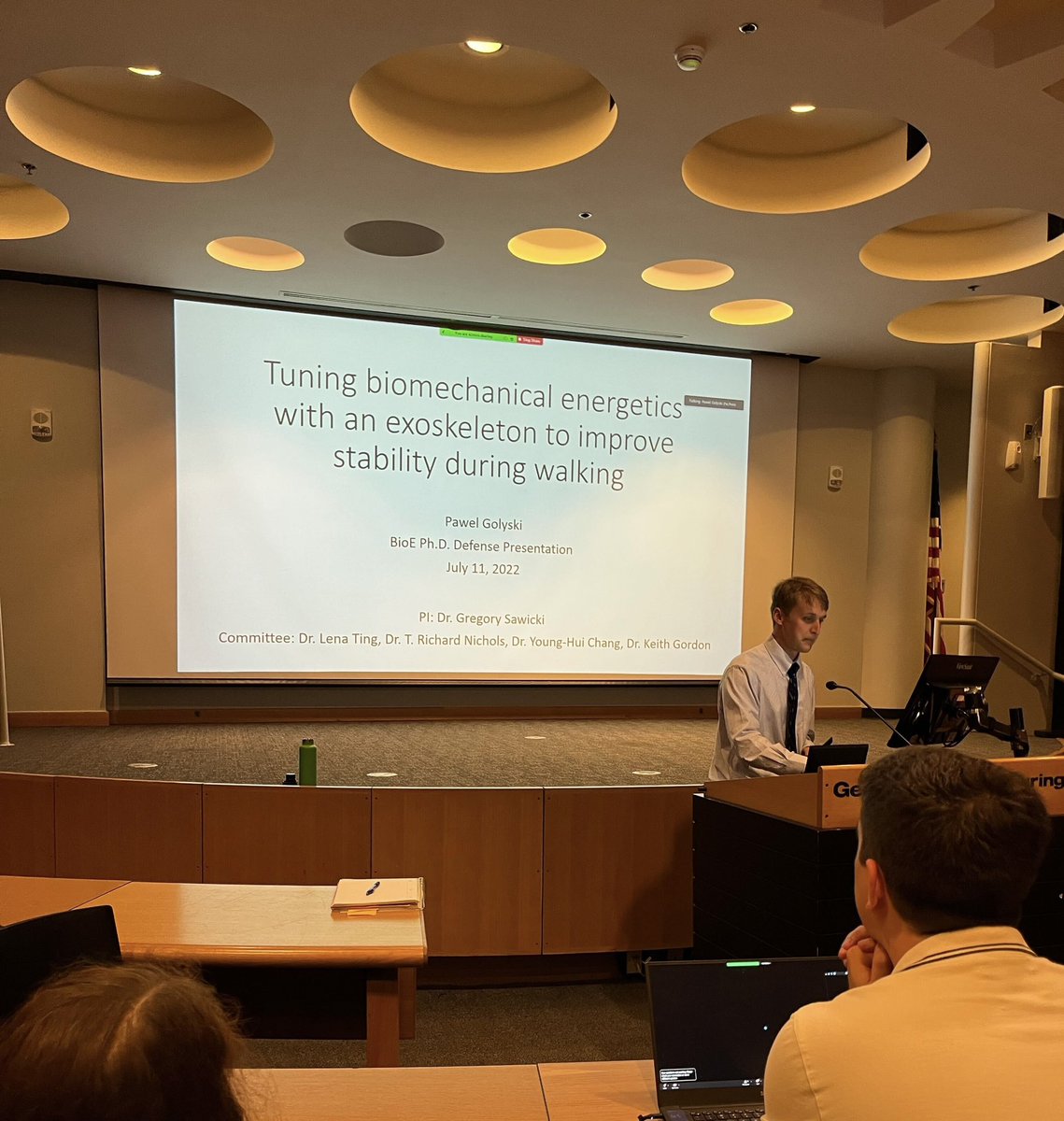 GT_PoWeR_Lab's tweet photo. New PhD Alert!! Congratulations to Dr. Pawel Golyski for earning his PhD in BioEngineering! He is now moving on to a research scientist position at Walter Reed National Military Medical Center in Bethesda, Maryland. https://t.co/n8YBFxt0Oi