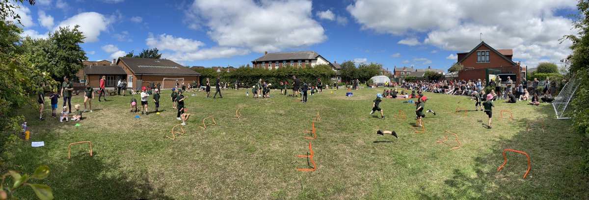 sjvblackpool's tweet photo. A fantastic turn out for #SJVRAH, #SJVRD and #SJVNursery today for their sports day #SJVPE https://t.co/qbHMUdXXDB