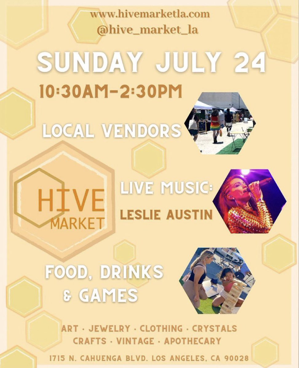 yoLeslieAustin's tweet photo. #LA …. Catch me performing a chill acoustic set at @TheHiveMarket LA on Sunday 7/24 at 11:30 am! https://t.co/pk5qskxS2q