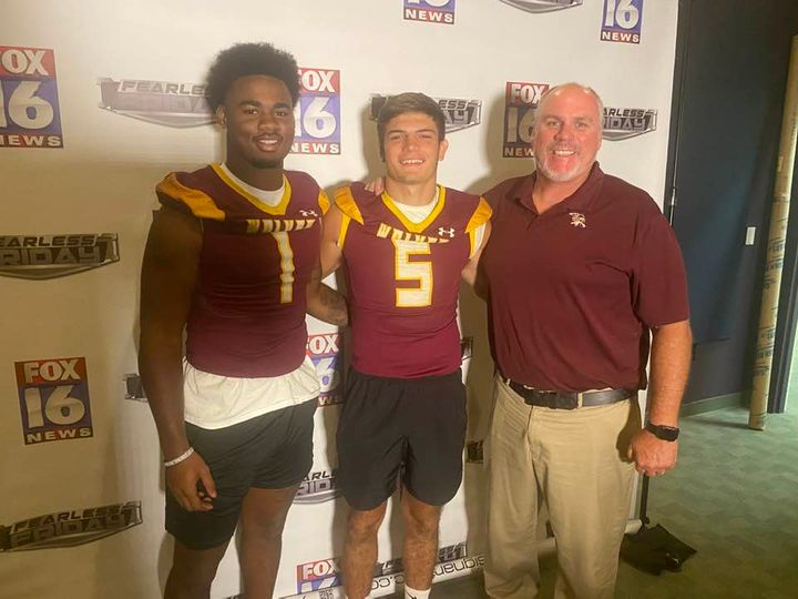 Kendrick Martin and Justin Crutchmer went with me to the Fearless 40, 40 high schools in Arkansas were interviewed about the football season <a href="/JustinCrutchme1/">Justin Crutchmer</a> <a href="/kendric30907393/">kendrick martin</a>