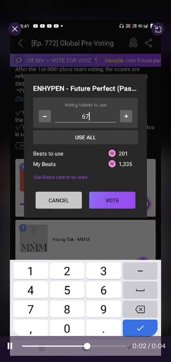 jongseongsbff's tweet photo. Hi! Here is the proof of voting provided by the host: @VATCHJellyheart 
#VATCHvotingproofs https://t.co/Gj343CHkAh