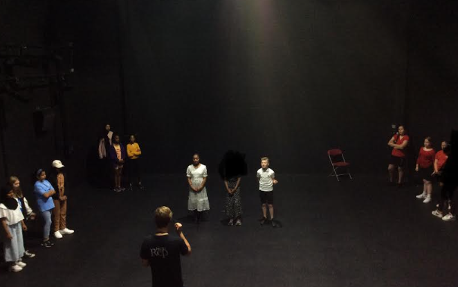 BPrimary's tweet photo. After smashing their technical rehearsal, Drama Club took the main stage at the Rep to perform their piece for the Uncommon Riches Festival.  They were amazing!
 @robertjamesbeck  @ElliotFndtn #Birmingham2022  #birminghamreptheatre https://t.co/qrqzOefB37