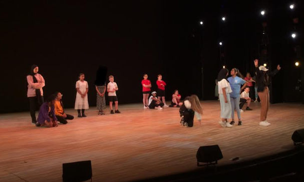 BPrimary's tweet photo. After smashing their technical rehearsal, Drama Club took the main stage at the Rep to perform their piece for the Uncommon Riches Festival.  They were amazing!
 @robertjamesbeck  @ElliotFndtn #Birmingham2022  #birminghamreptheatre https://t.co/qrqzOefB37