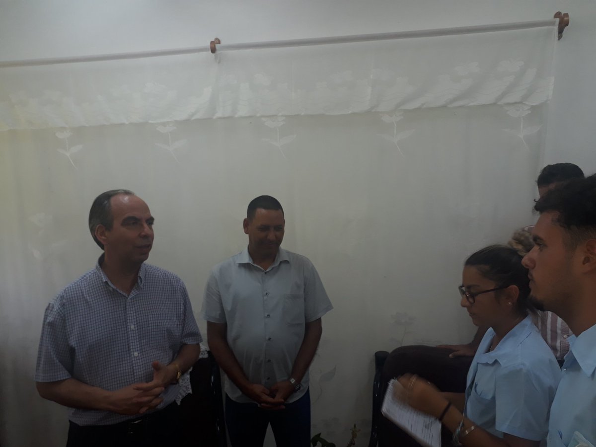 PartidoPCC's tweet image. #Ahora llega @RPolancoF al Instituto Preuniversitario Raquel Pérez del municipio San José. Intercambia con sus estudiantes y profesores #CCPCCEnMayabeque