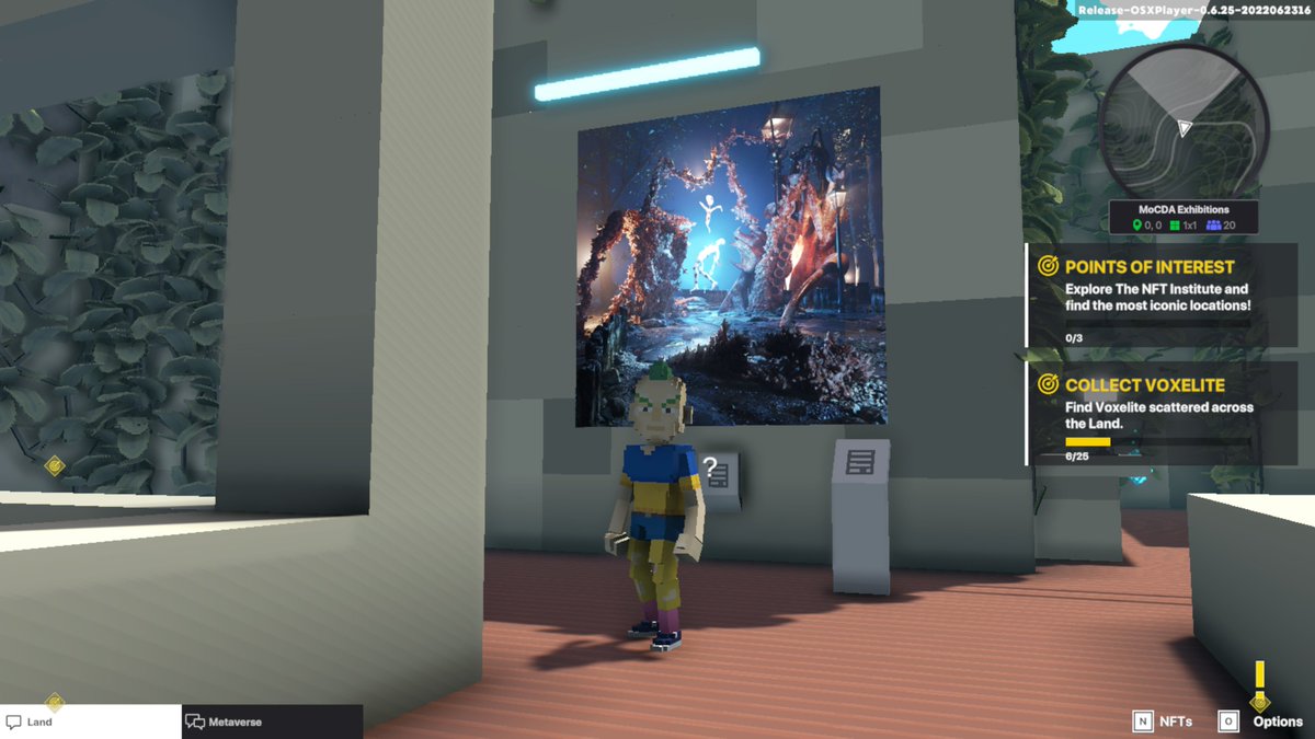 NumbnutsClub's tweet photo. @TheSandboxGame @MOCDA_ I just participated in the #TheSandbox weekly contest for a chance to win 200 mSAND! Here is my favorite piece from the ‘Impossible Worlds’ exhibition, check out my screenshot below!
👇 https://t.co/VBEl3R53tl