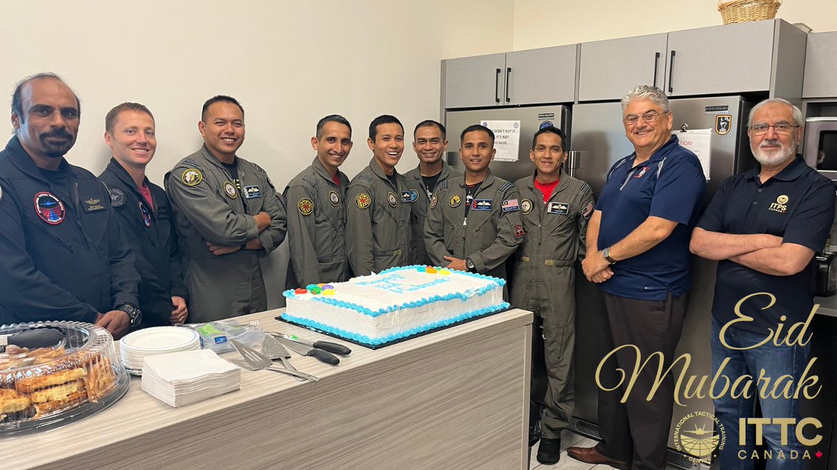 We are celebrating Eid with our Royal Malaysian Air Force FWIC students at the International Tactical Training Centre. Eid Mubarak!
#eidmubarak2022 #fighterpilot #celebration #military #tacticaltraining