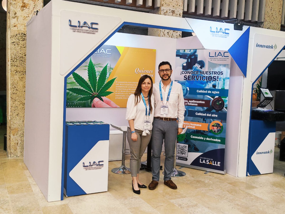 unisalle's tweet photo. ExpoCannaBiz se realizó el pasado 6 y 7 de julio y en este espacio Unisalle presentó sus avances en temas de #cannabismedicinal de la mano del Laboratorio Instrumental de Alta Complejidad - #LIAC 👀🙋🏻♀️💯 Descubre aquí cómo fue esta participación 👉🏻 https://t.co/IWU7c4CBRV 👈🏻 https://t.co/JDxAZmKwBk