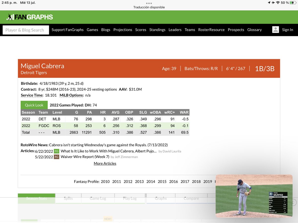 44Jesteller's tweet photo. ⚾️✅✅📖✅✅ Jugador A Cal Raleigh. 199 AVG / 309 wOBA / Doble digito en wRC+ / 1,6 en WAR.
Jugador B  287 AVG/ 296 wOBA “Horrible”/ 96 wRC+ “ Super Horrible”/ La Resta en WAR -0,5.
Bate Lento.
Y hay Retrasados Mentales que hablan de “ Average”. 
Abortos https://t.co/l4H56dDXkR