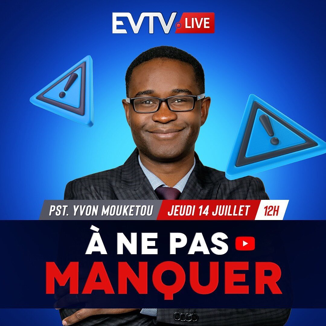 Evangile_TV's tweet photo. Tu as manqué le live de lundi? Celui d’hier ? Où tu viens tout juste de t’abonner à notre chaîne ? 
Stop ✋! Le live de ce jeudi n’est surtout pas à manquer… parce que …
La suite en live 🤩
@pasteur_yvon_mouketou https://t.co/lrnCE6DZhc